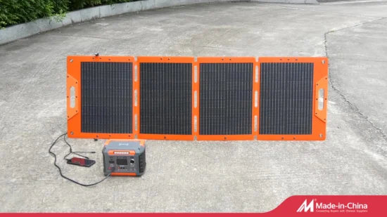 Atacado painel solar dobrável portátil 120 W 18 V para camping Power Station bateria carregador de celular banco de energia