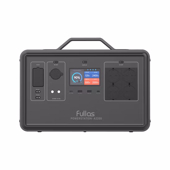 Fullas Power Solution 500W-2400W Gerador de carregamento solar portátil para estação de energia com bateria LiFePO4 para acampamento ao ar livre