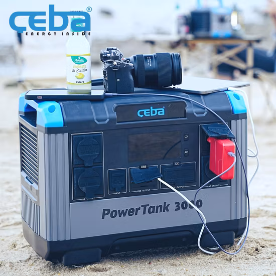 Estação de energia solar portátil OEM 150 W 200 W 300 W 500 W 1000 W para camping