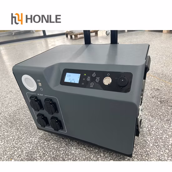 Mais novo 4000W 5000W bateria de lítio portátil de emergência ao ar livre fonte de energia solar de carregamento de backup estação de energia
