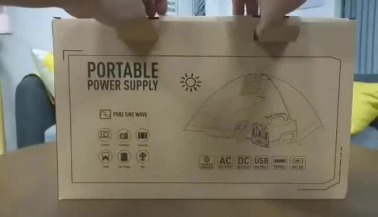 Produto Solar UPS Portátil 500 W Sistema de Energia Solar Doméstica Energia Solar AC DC Estação de Energia Portátil